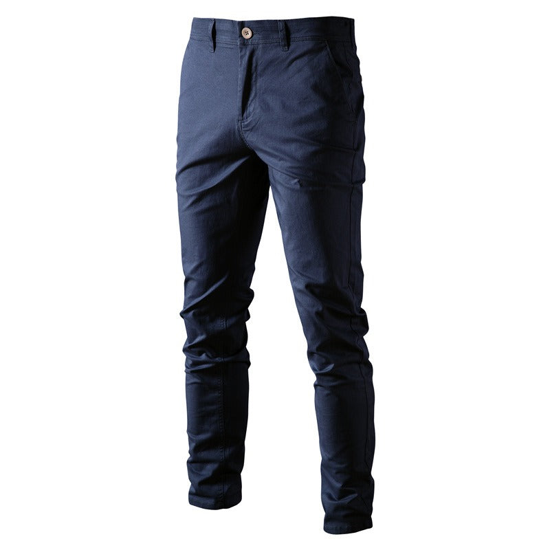 Autumn New Men's Casual Pants Breathable Men's Wear Japanese Youth Business Versatile Thickened Cotton Pants